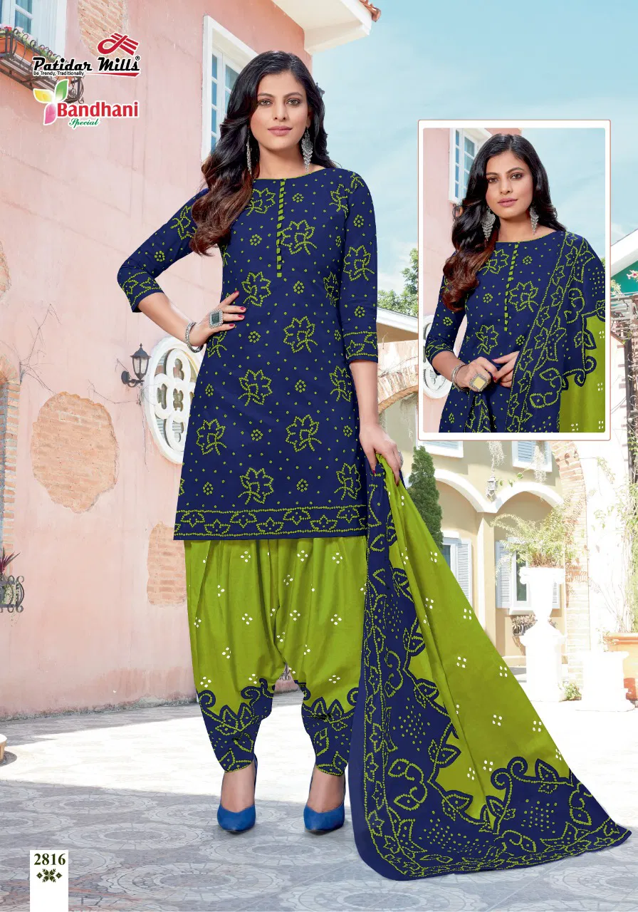 Patidar Bandhani Special 28 Latest Exclusive Designer Pure Cotton Printed Dress Material Collection With Cotton Dupatta 